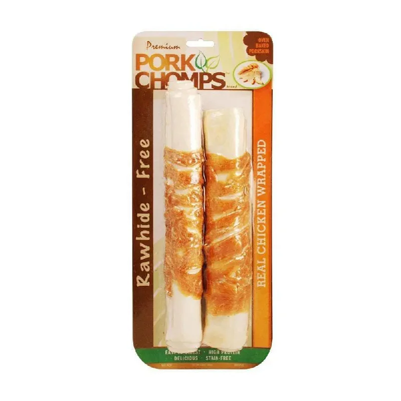 Pork Chomps™ Real Chicken Wrapped Expanded Roll Dog Treats 12 Count